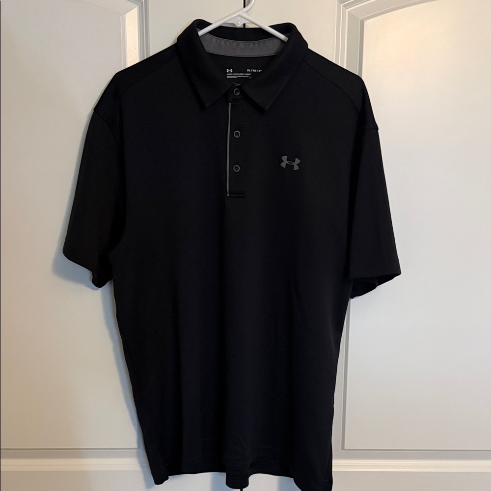 Under Armour Men's Polo Shirt in Classic Black